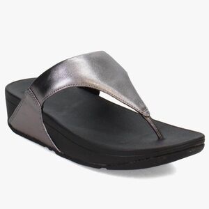 Fitflop Metallic Black Sandals - Limited Wear - Size 9
